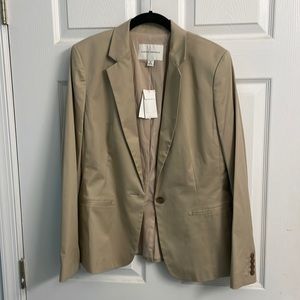Banana Republic tan blazer size 12 NWT